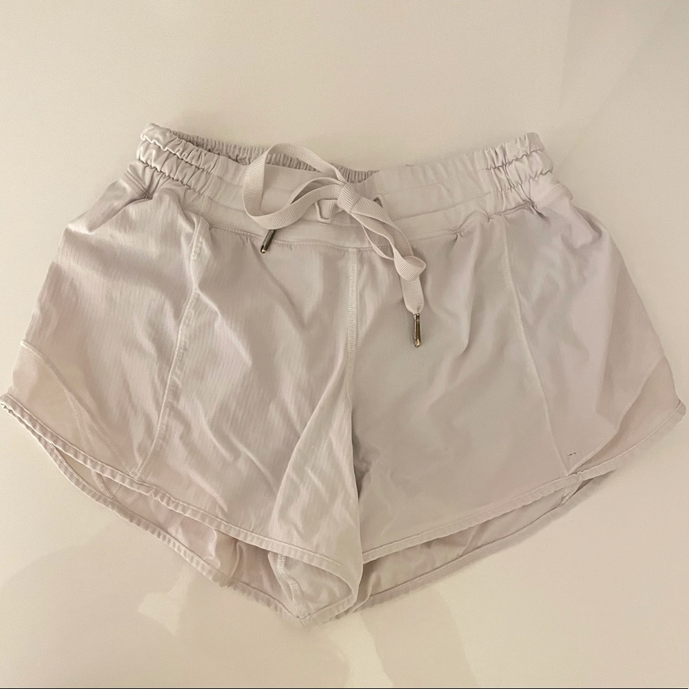 White Lululemon Hotty Hot Shorts
